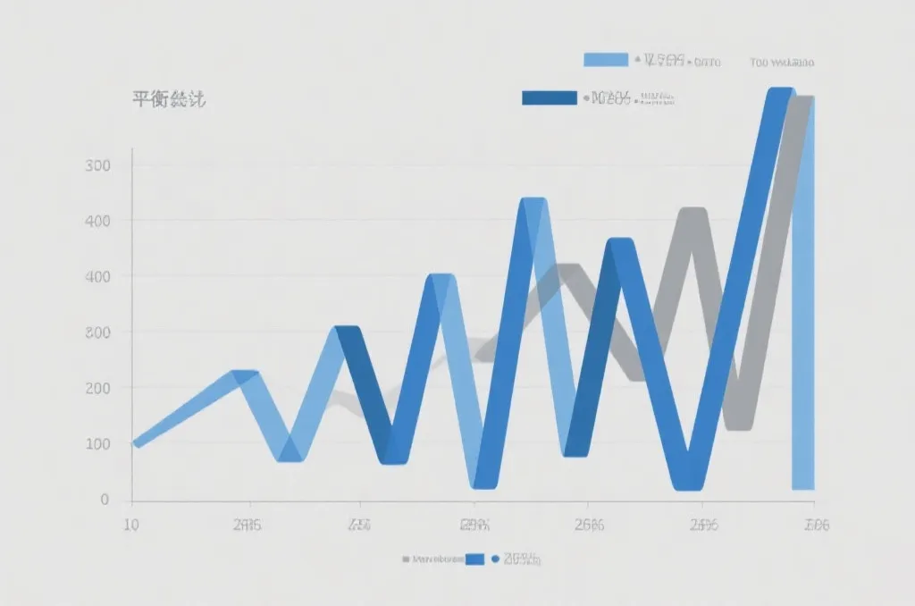 代表雙方勢均力敵的數據分析圖表